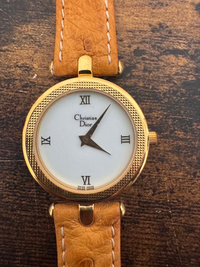 g1354 希少 不動　要電池交換　Christian Dior 腕時計