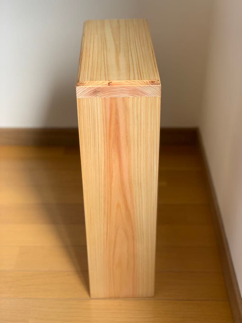 【ヒノキ無垢材】3段カフェシェルフ13cmタイプ アンティーク　キッチンラック