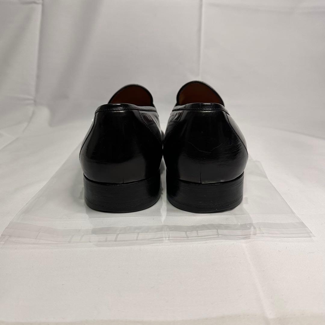 フェラガモ☆メンズ☆革靴☆レザーローファー☆ブラック☆サイズ9.5 D☆186