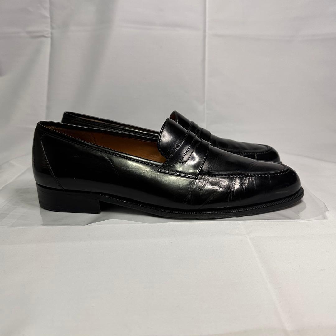フェラガモ☆メンズ☆革靴☆レザーローファー☆ブラック☆サイズ9.5 D☆186