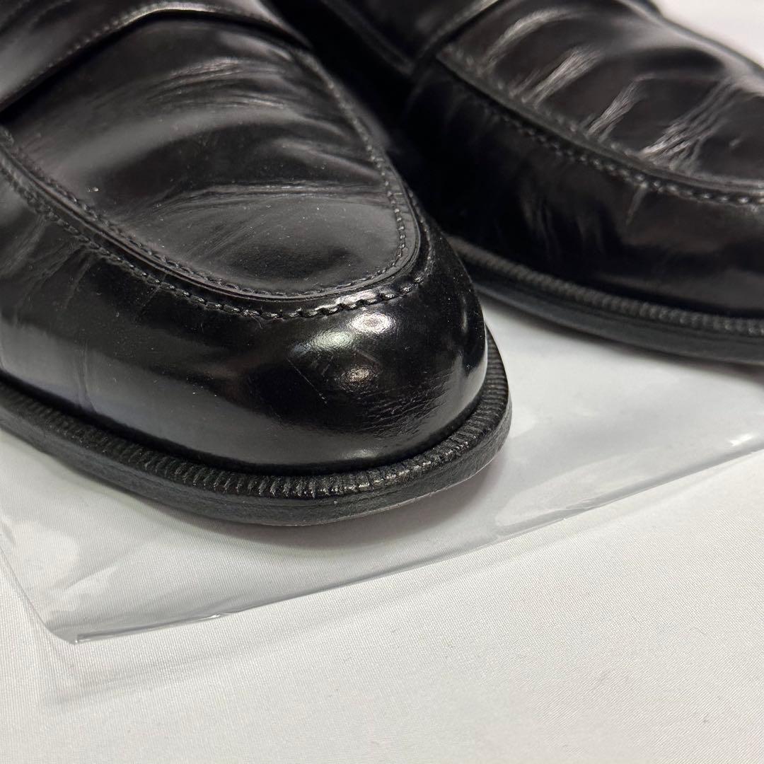 フェラガモ☆メンズ☆革靴☆レザーローファー☆ブラック☆サイズ9.5 D☆186