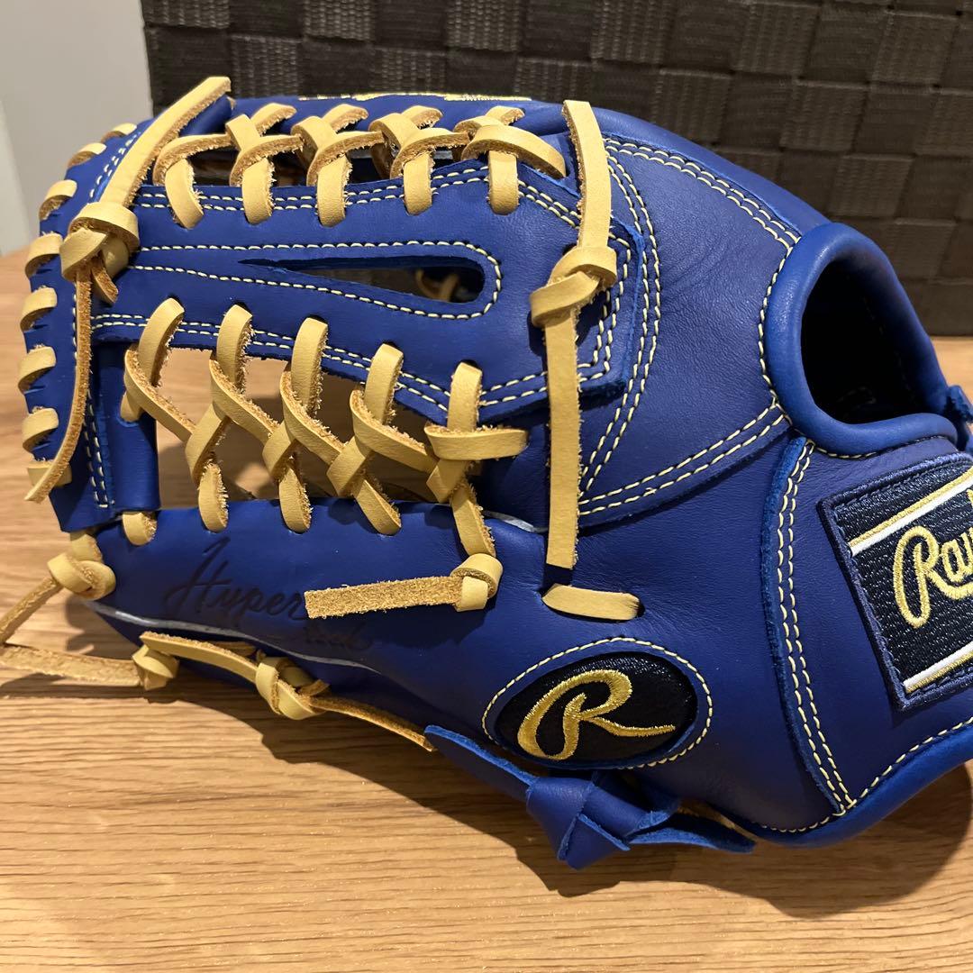 新品 値下げ中軟式少年用ローリングスJr.ハイパーテック インディゴ 左投げ