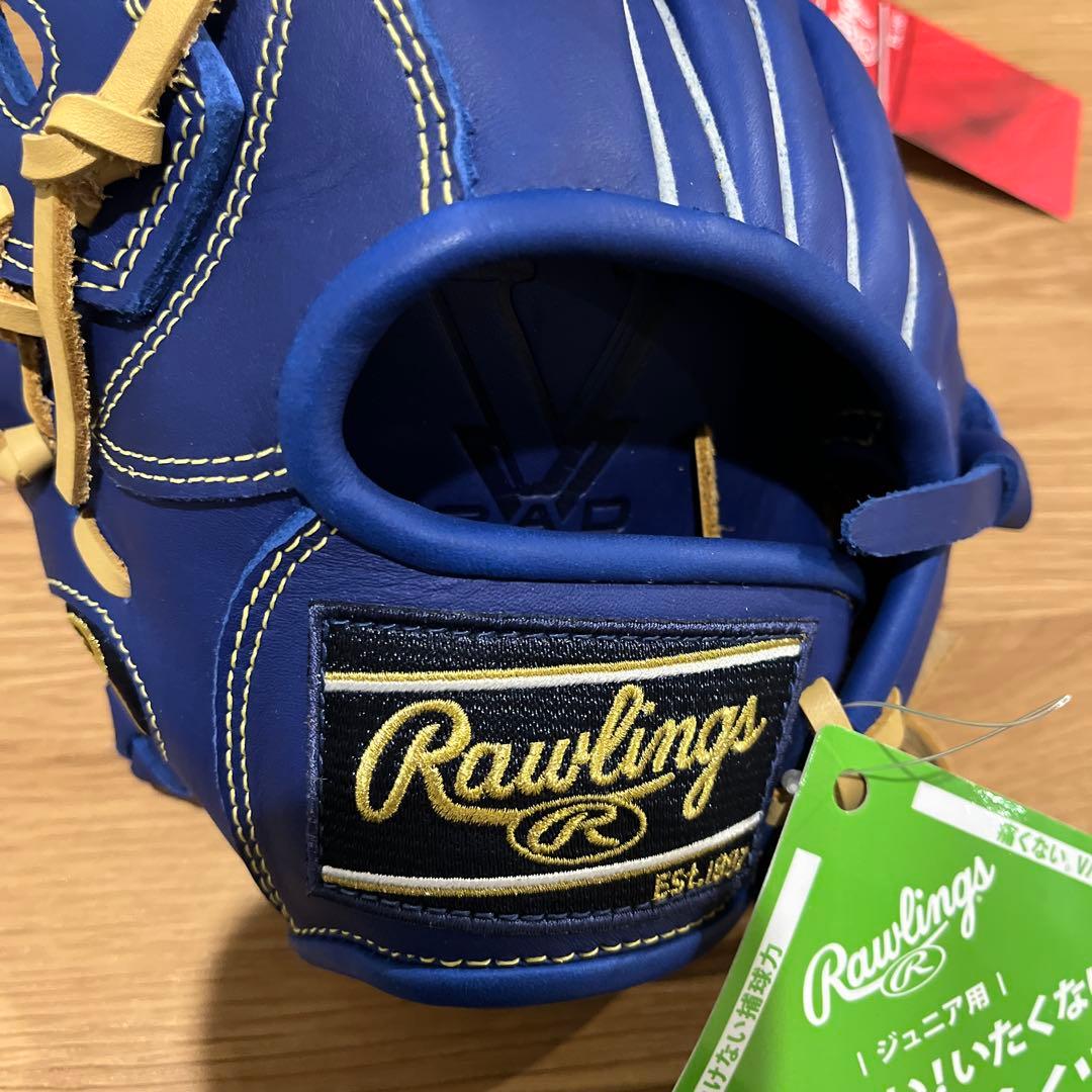 新品 値下げ中軟式少年用ローリングスJr.ハイパーテック インディゴ 左投げ