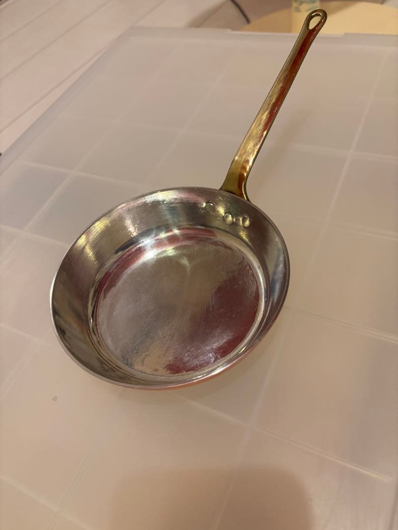 銅鍋　プチソテーパン　12cm 高さ2.5cm 3個セット