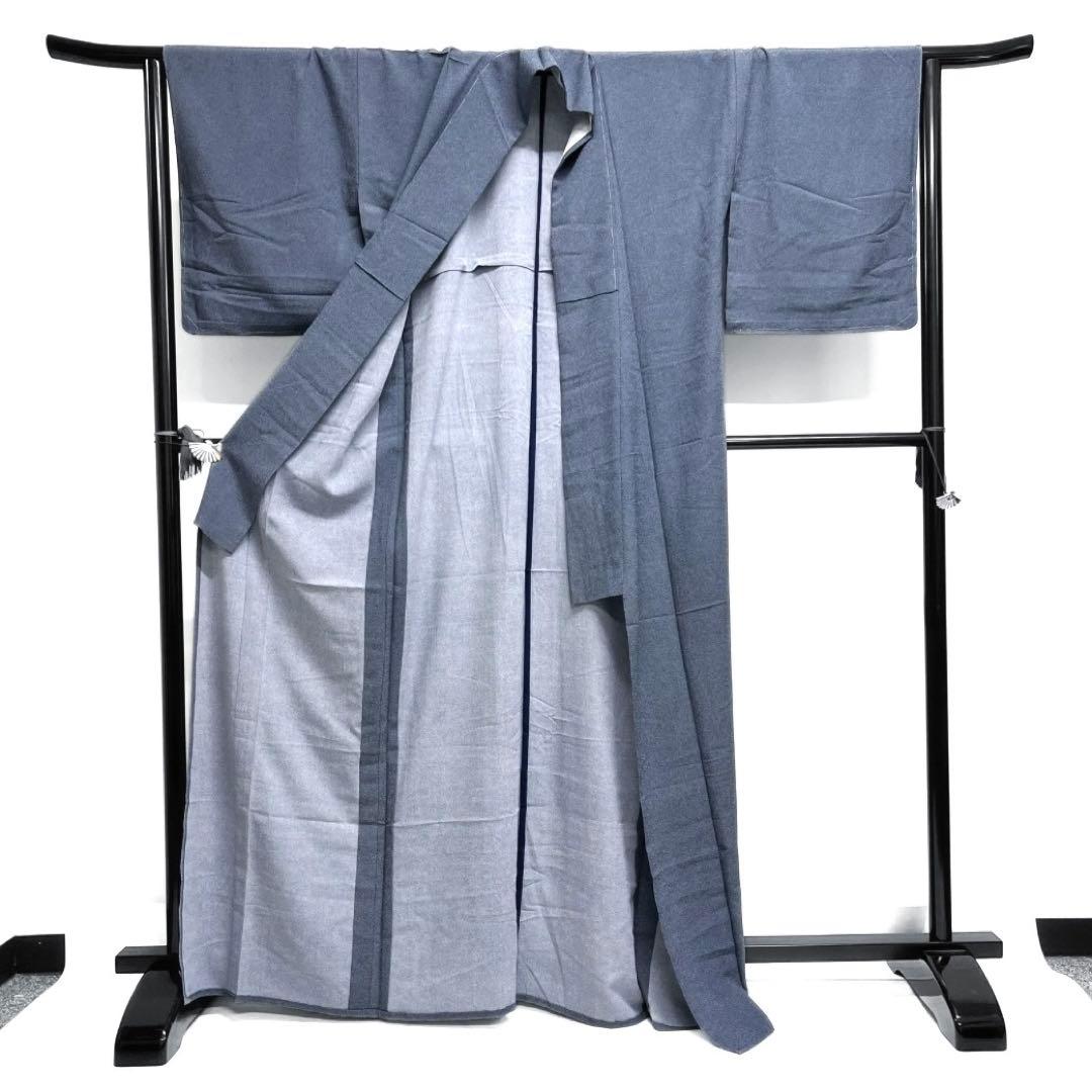 未着用　小紋　洗える着物　紋無し　単衣　江戸小紋　鮫小紋　着物　093a d