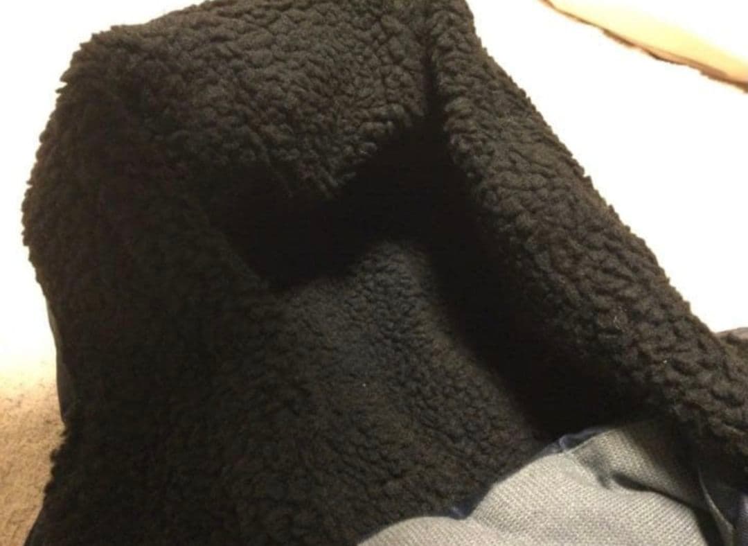 DUARIG デュアリグ 裏地ボア 中綿ベンチコート ネイビー系 Lサイズ