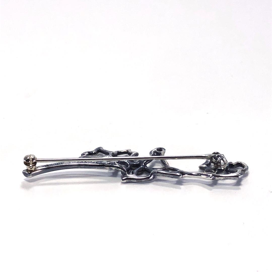 【美品・箱付き】ティファニー／ホタルブクロ ピンブローチ SV925