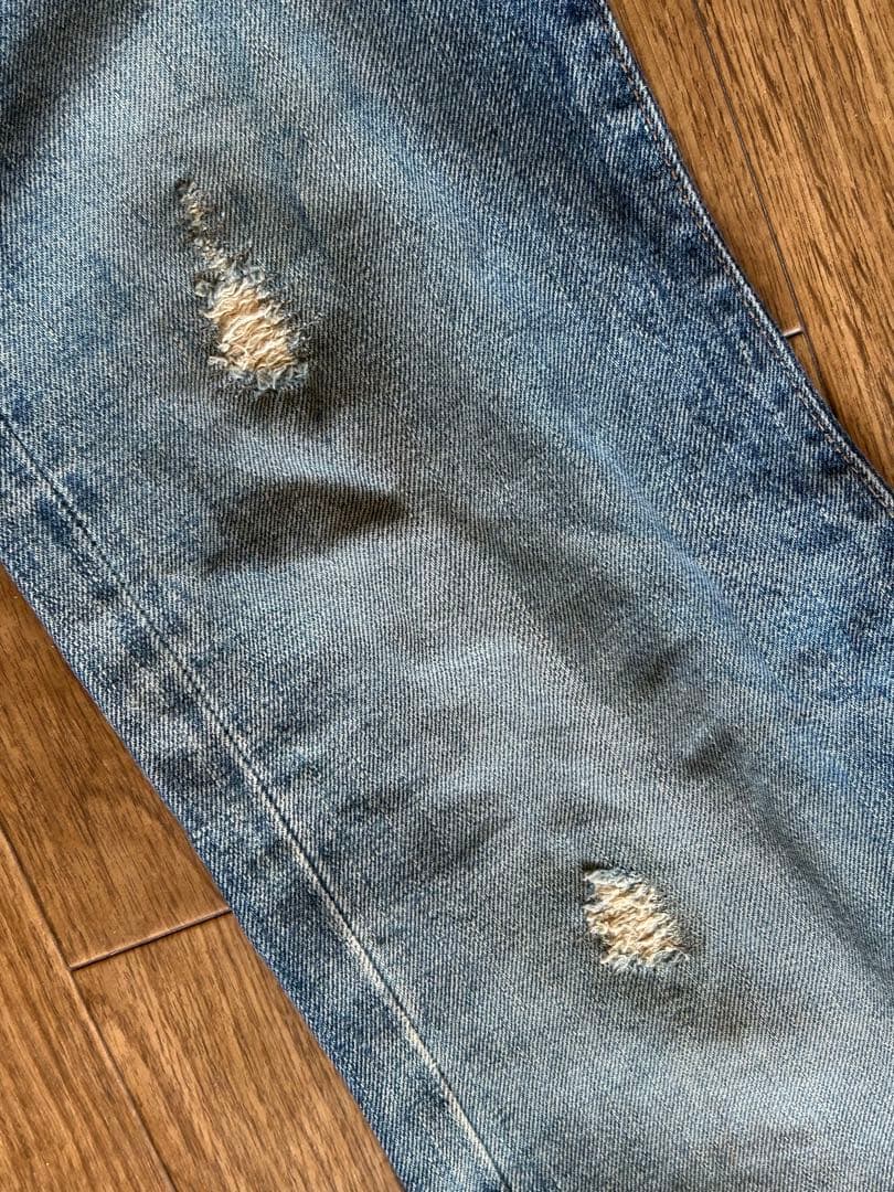 アメリカ製 RRL ダメージ加工デニム W31ダブルアールエル
