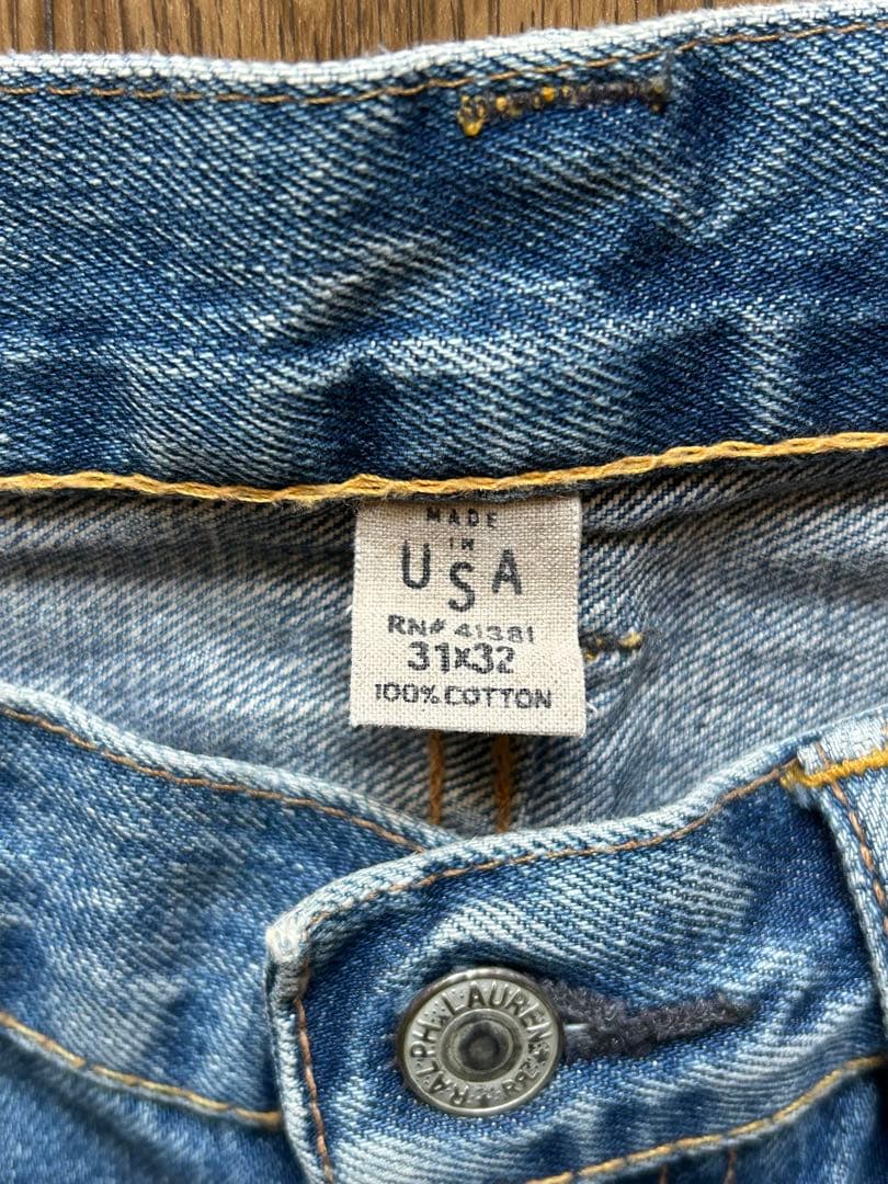 アメリカ製 RRL ダメージ加工デニム W31ダブルアールエル