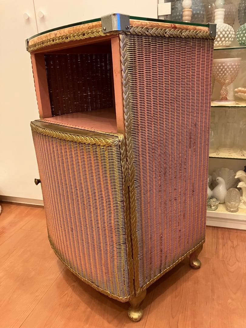 ロイドルーム LLOYD LOOM　ベッドサイドキャビネット　英国アンティーク