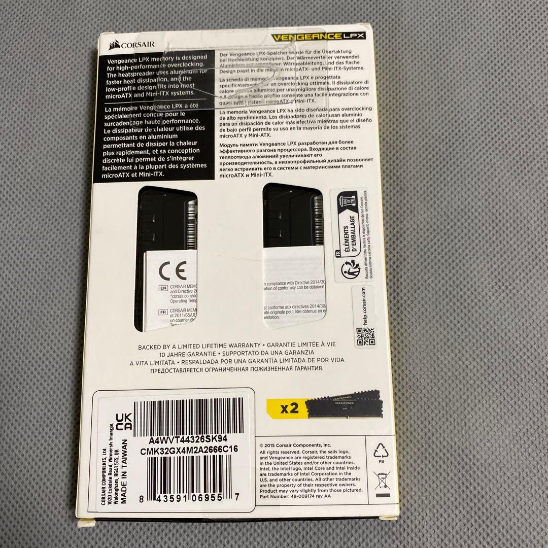 CORSAIR DDR4-2666MHz メモリ 32GB [16GB×2枚]