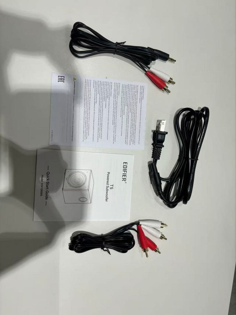 1044黒/Edifier T5 70W 8インチ サブウーファー、スピーカー用