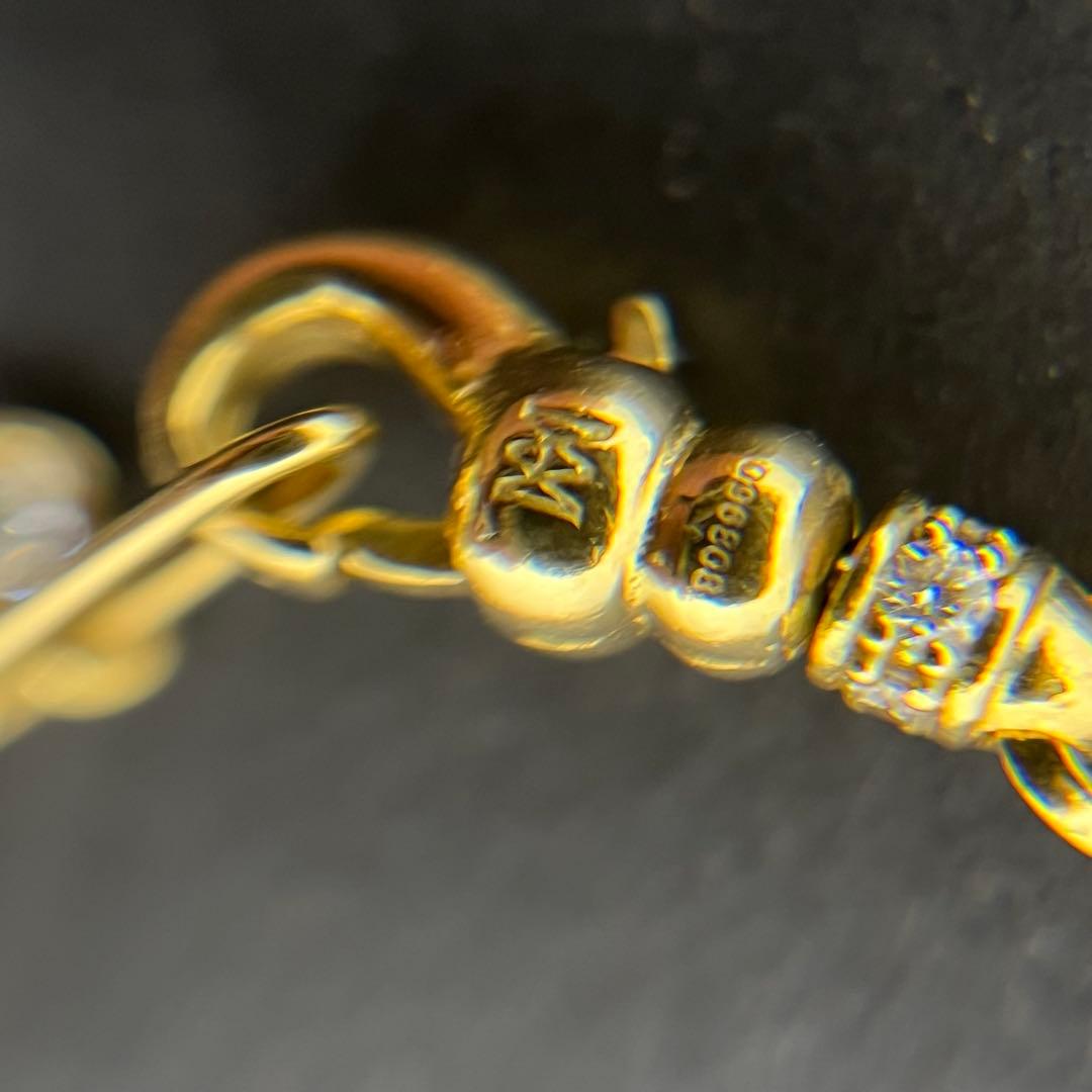 [鑑定済] MILAMORE クラシックデュオチェーンK18 ネックレス ダイヤ