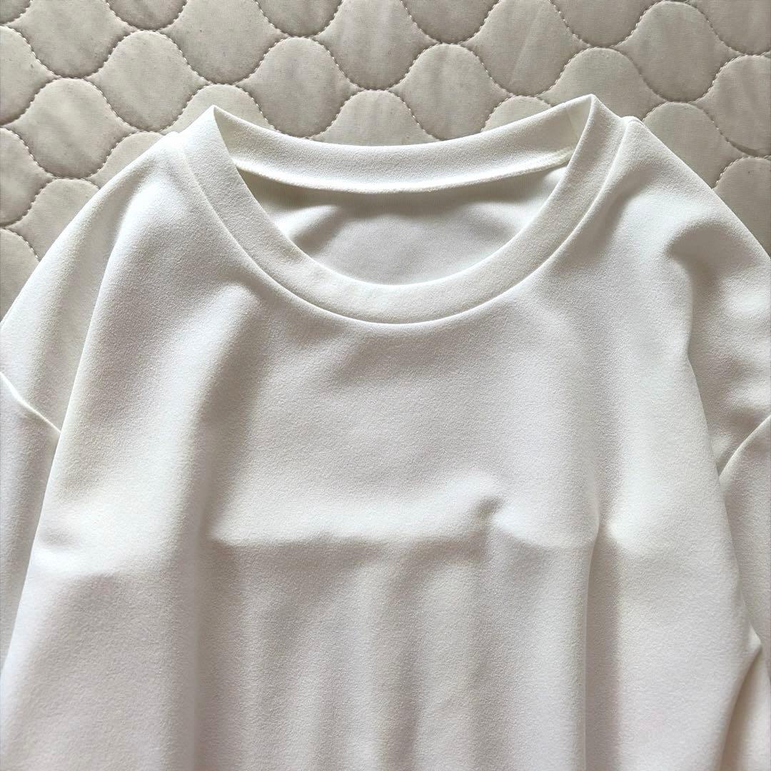 【極美品】BEARDSLEY Tブラウス FREEサイズ　ホワイト