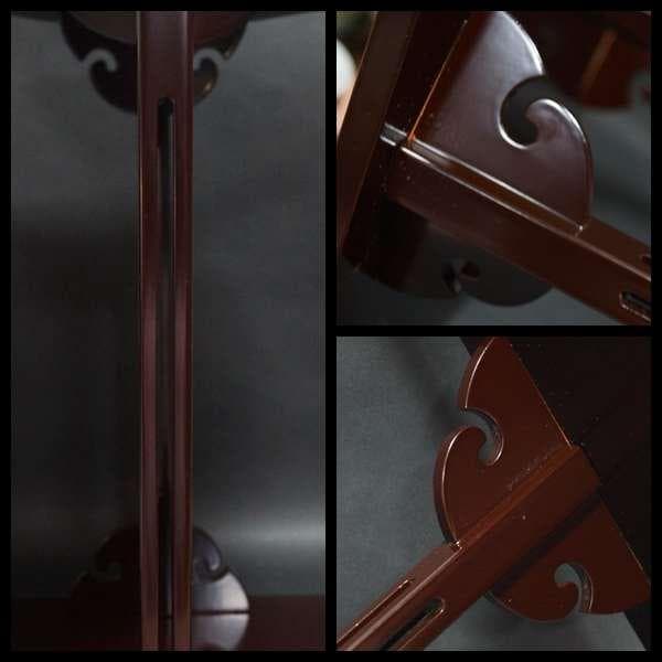 茶道具 指物師 田原一斎造 『寿棚』木製漆塗り溜塗 組立式