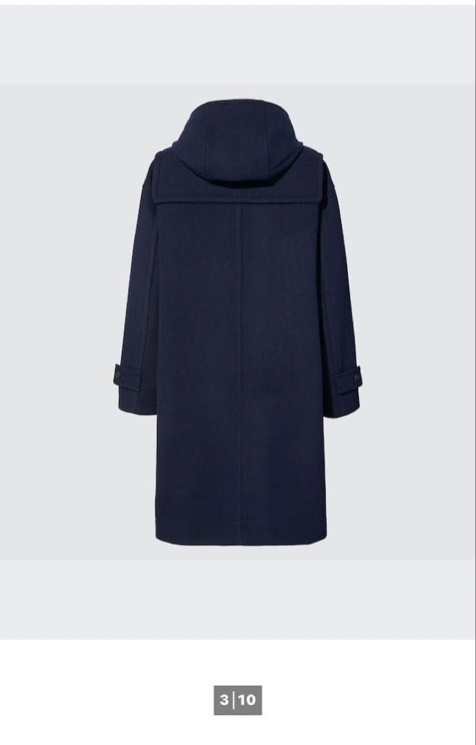 新品未使用 uniqlo プラスJ ネイビー ダッフルコート L