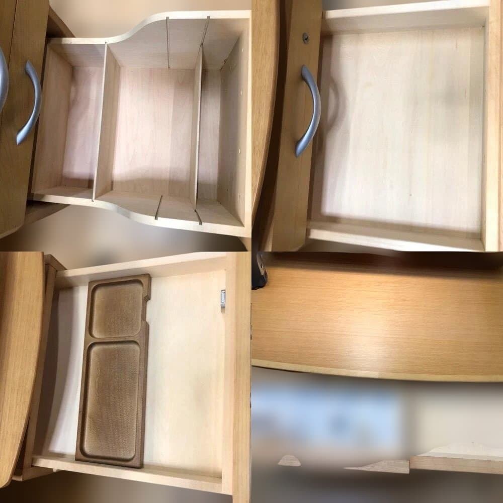 ①デスク　料無料 カリモク 学習机4点セット ナチュラル 勉強机　88321