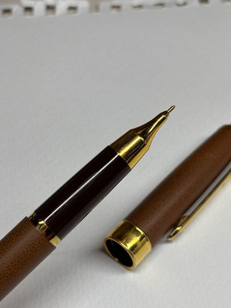 希少☆ Burberry Libera 革張　シャープペンシル　芯径0.5