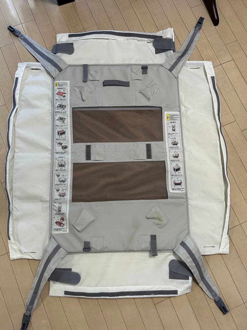 Aprica ベビーベッド ココネルエアー AB 折りたたみ グレーベアー