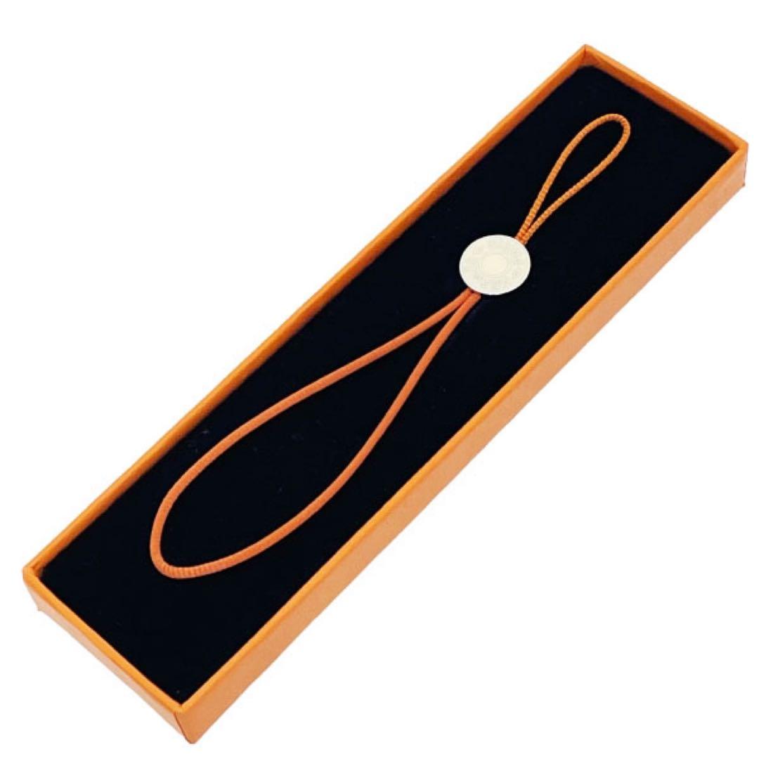 正規品 未使用 エルメス 携帯 ストラップ スマホ 箱 【AK15248】