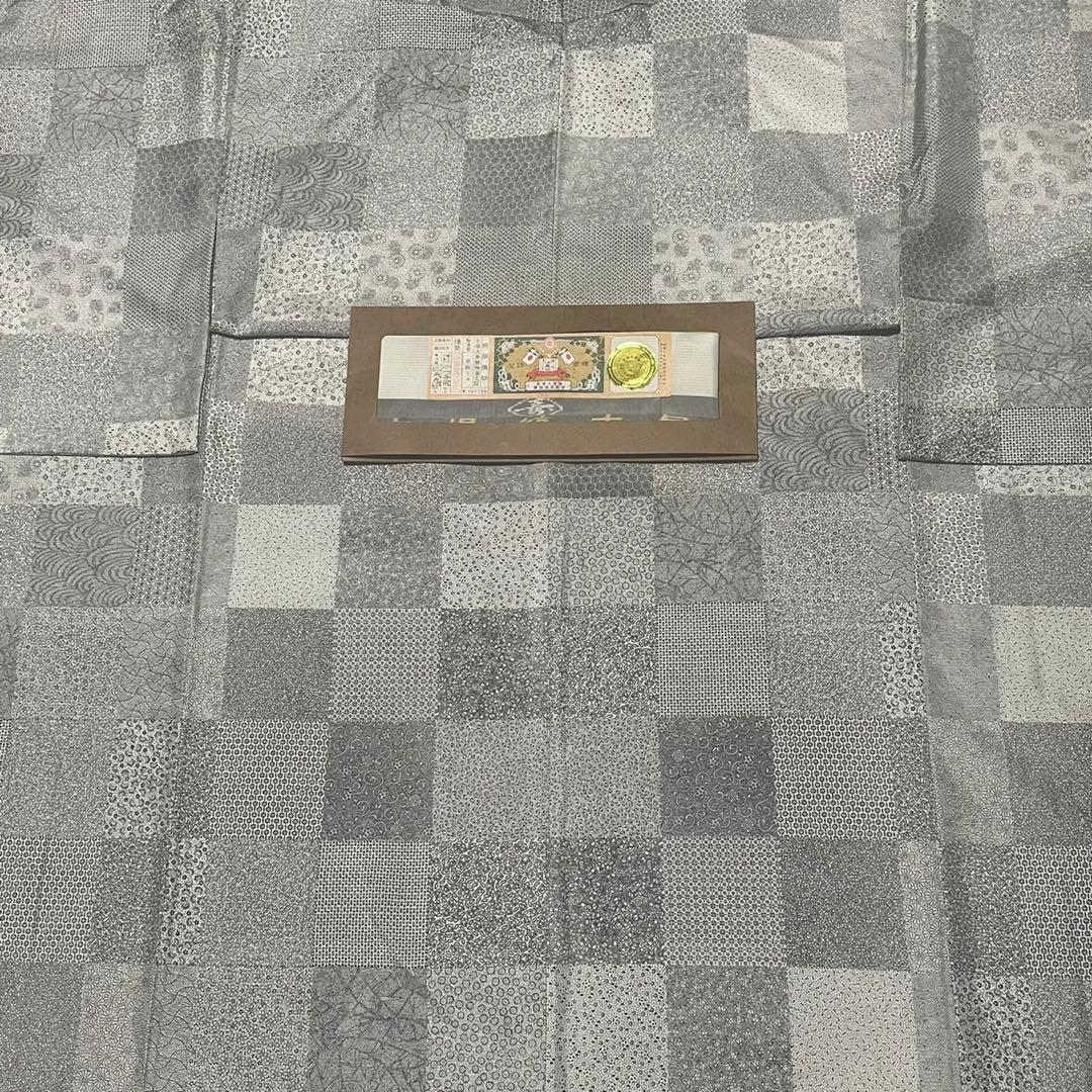 うずよね　2点　本場大島紬　江戸小紋柄　寿紬　証紙有り　未使用　極美品