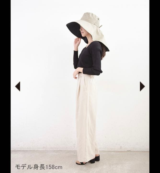 サンバリア100 オーバルハット ベージュ