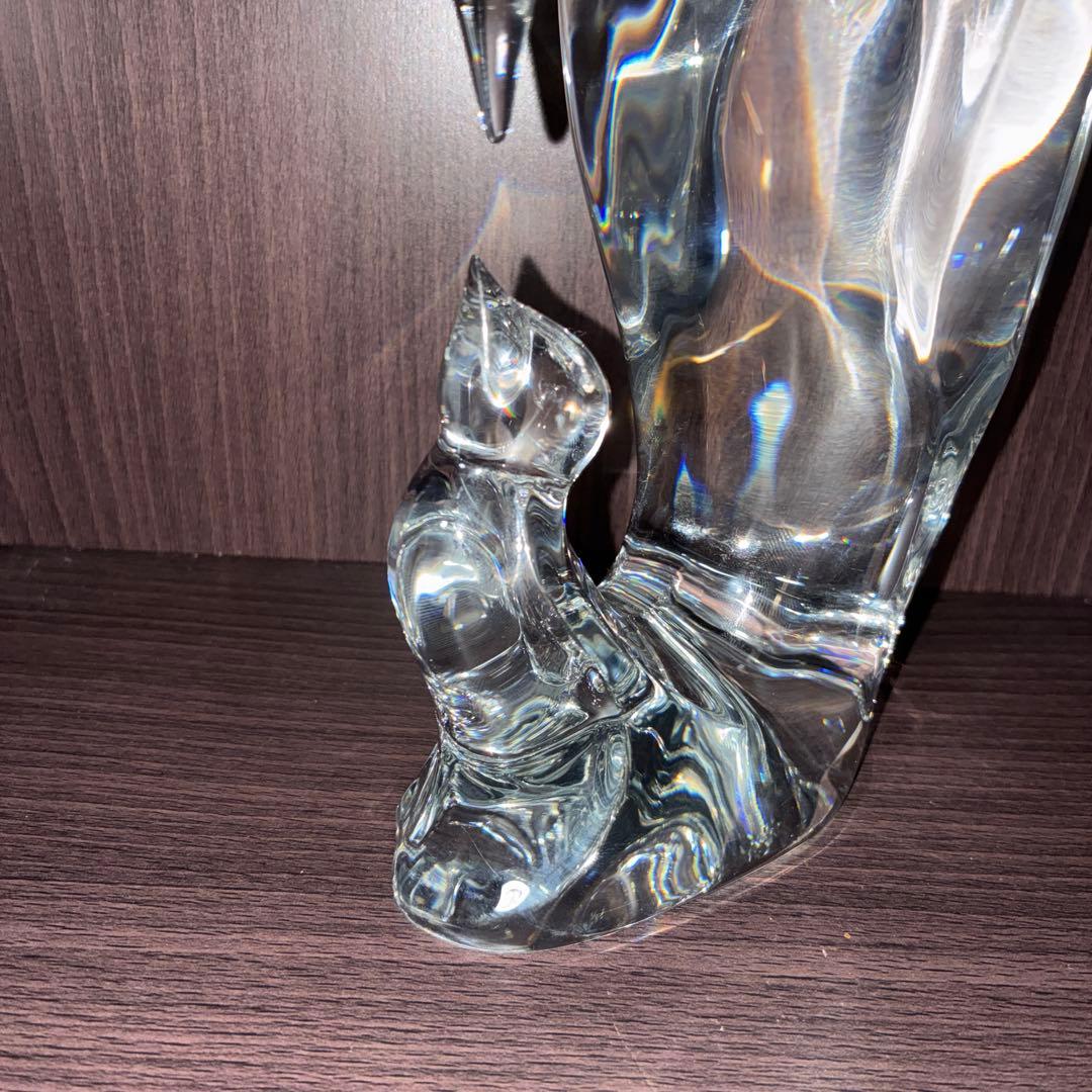 バカラ ペンギン　マザー＆ベイビー フィギュリン　置物　希少作品