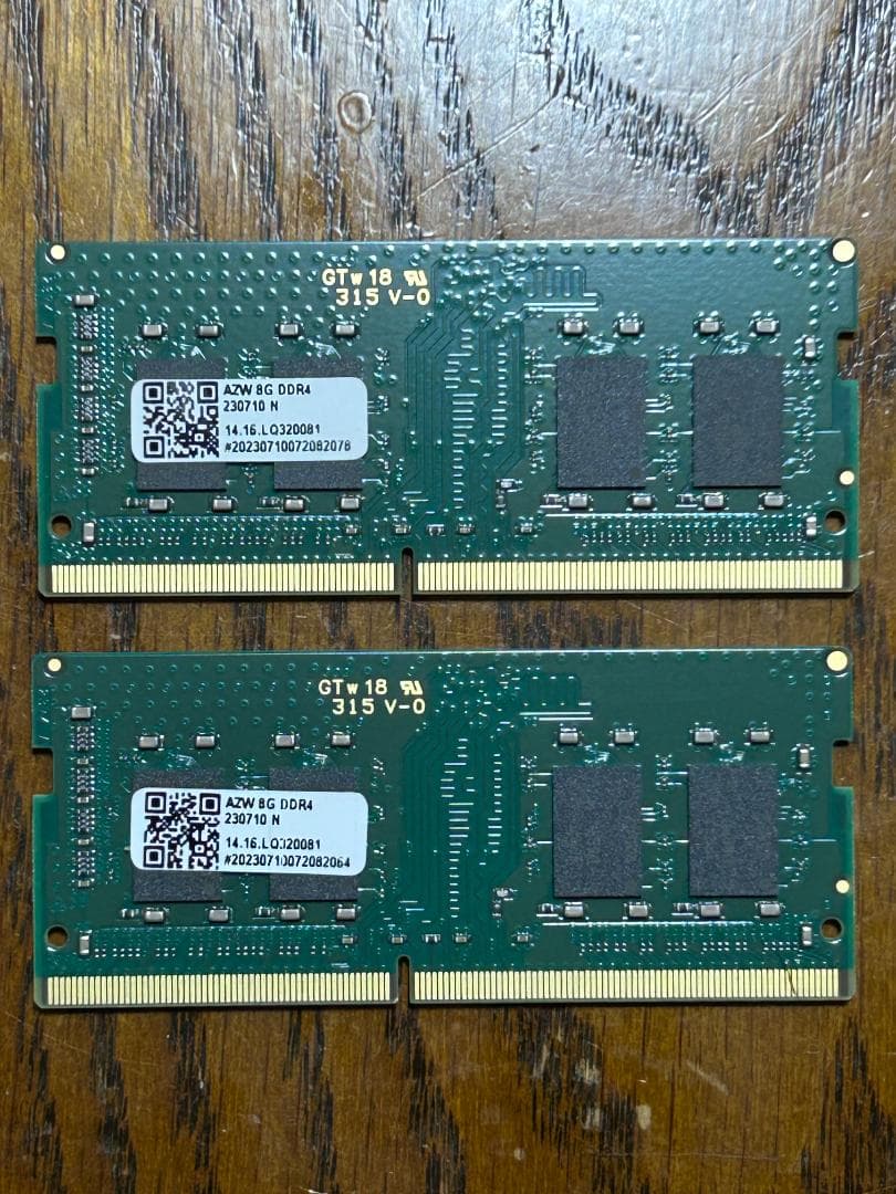 ぬ*郎様 crucial 8GB DDR4 SODIMM 3200MHz メモリ