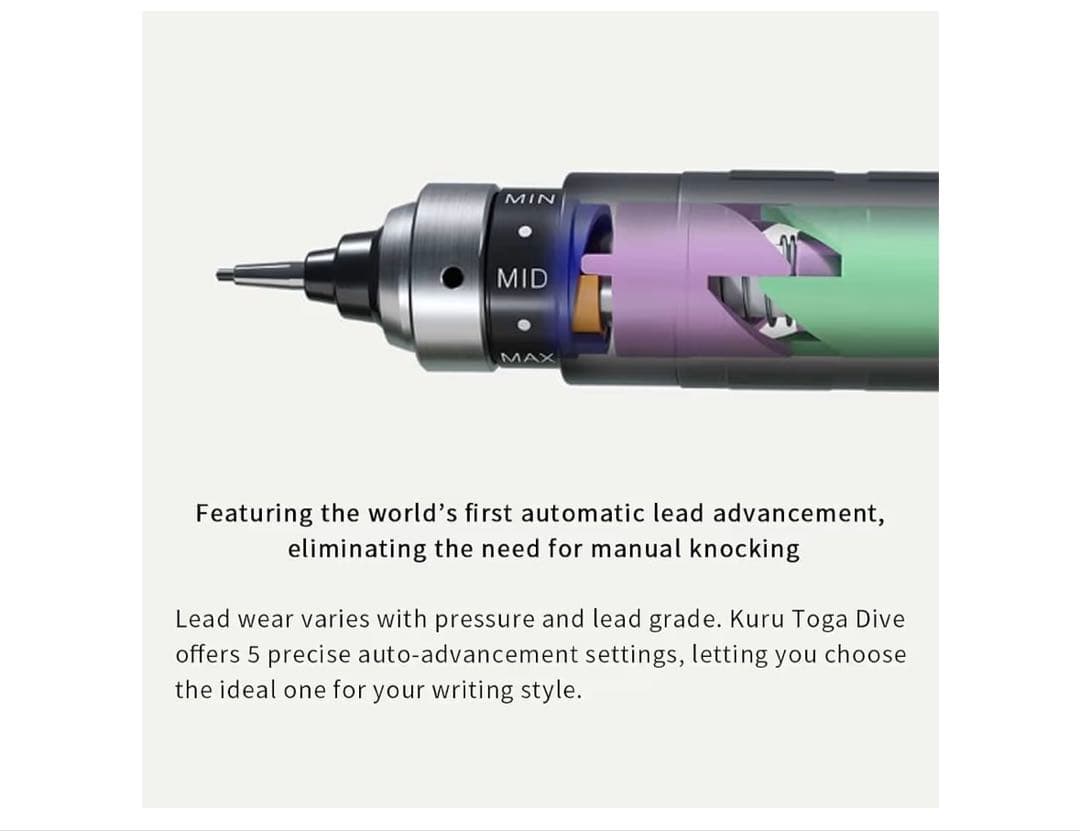 三菱鉛筆シャーペン クルトガ ダイブ 0.5ｍｍアビスブルー 301473000