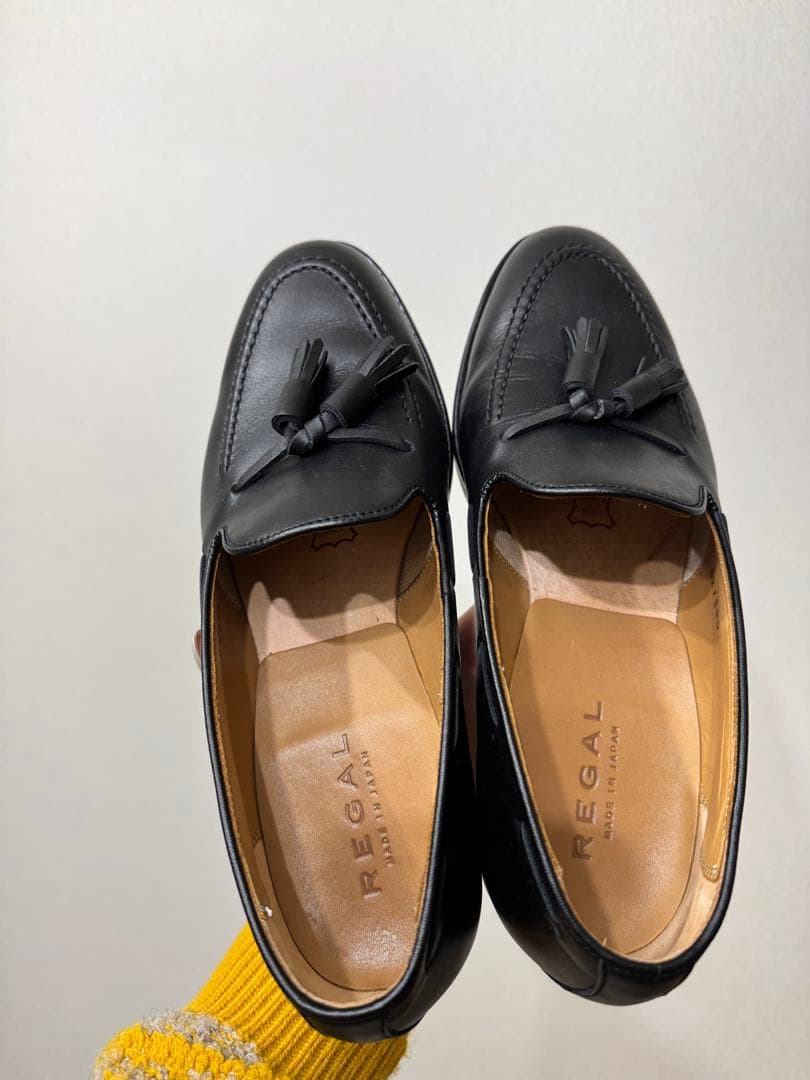 REGAL タッセル　ローファー 黒　革靴
