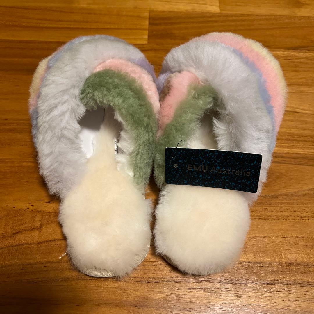 EMU Australia ムートン サンダル レインボー スリッパ