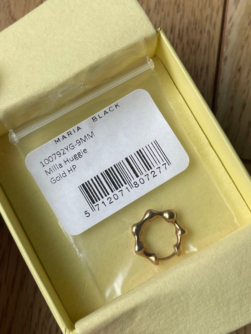 MARIA BLACK フープピアス ミラハギー9 (片耳用×2セット)