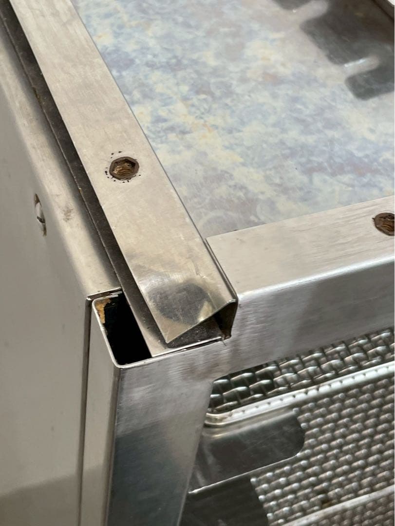 ステンレス トレイラック 網棚5段 ワゴン 什器 インダストリアル 収納