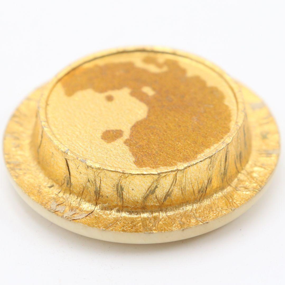 渡辺伸治作 中興名物 山雀写茶入 薩摩間道織留仕覆 茶道具 共箱　V912　N9