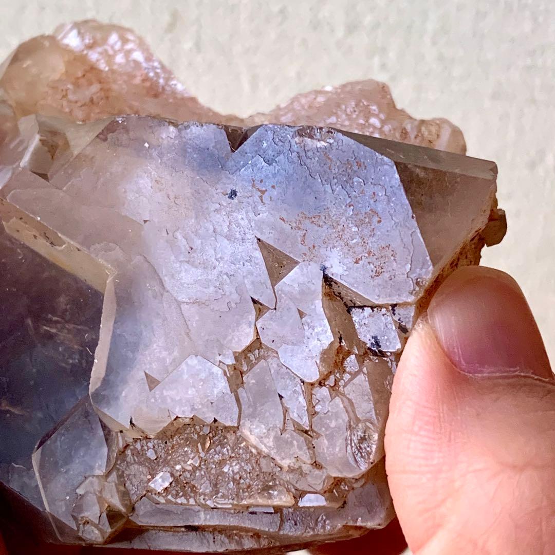 シン・ザギマウンテンクォーツ36/タービュラー/茶ファントム入り/三角メッセージ