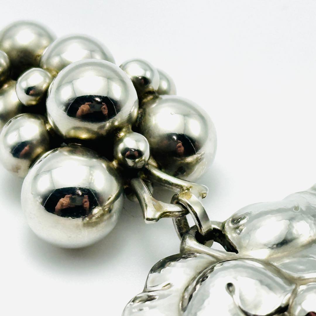   217Bムーンライトグレープ　シルバーブローチ