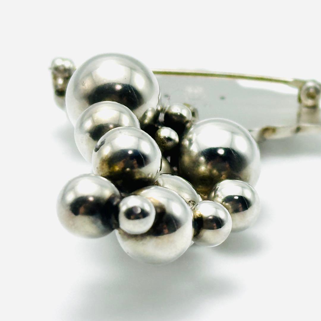   217Bムーンライトグレープ　シルバーブローチ