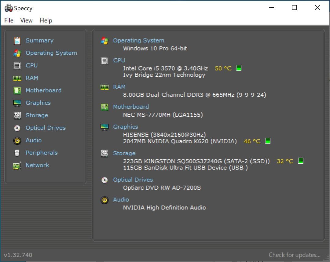クリエイター向け自作PC i5-3570 Quadro k620