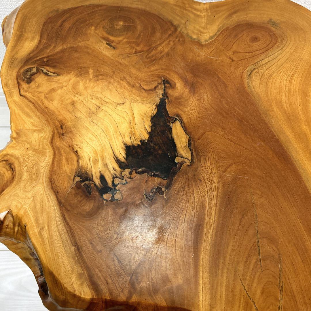 天然木 一枚板 サイドテーブル スツールセット 椅子 ローテーブル ケヤキ