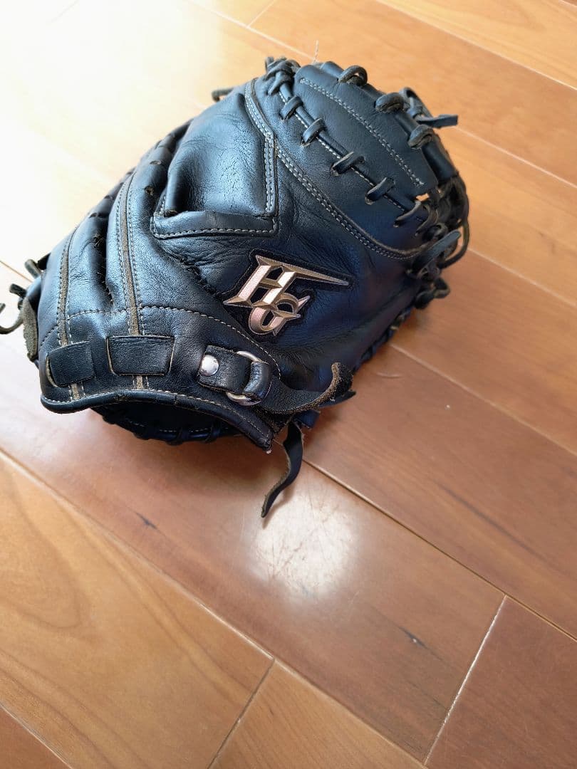 ハイゴールド 軟式キャッチャーミット　グローブ 己極　嬉しい型良好！　M球おまけ