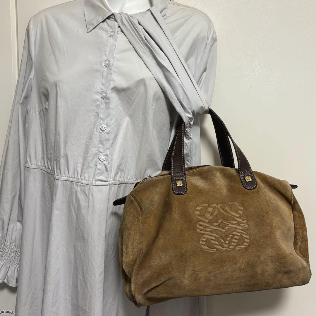 moamoa❣️ロエベ＊ハンドバッグ＊スウェード✨