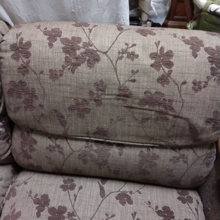 花柄デザイン 2人掛けソファ　国産家具