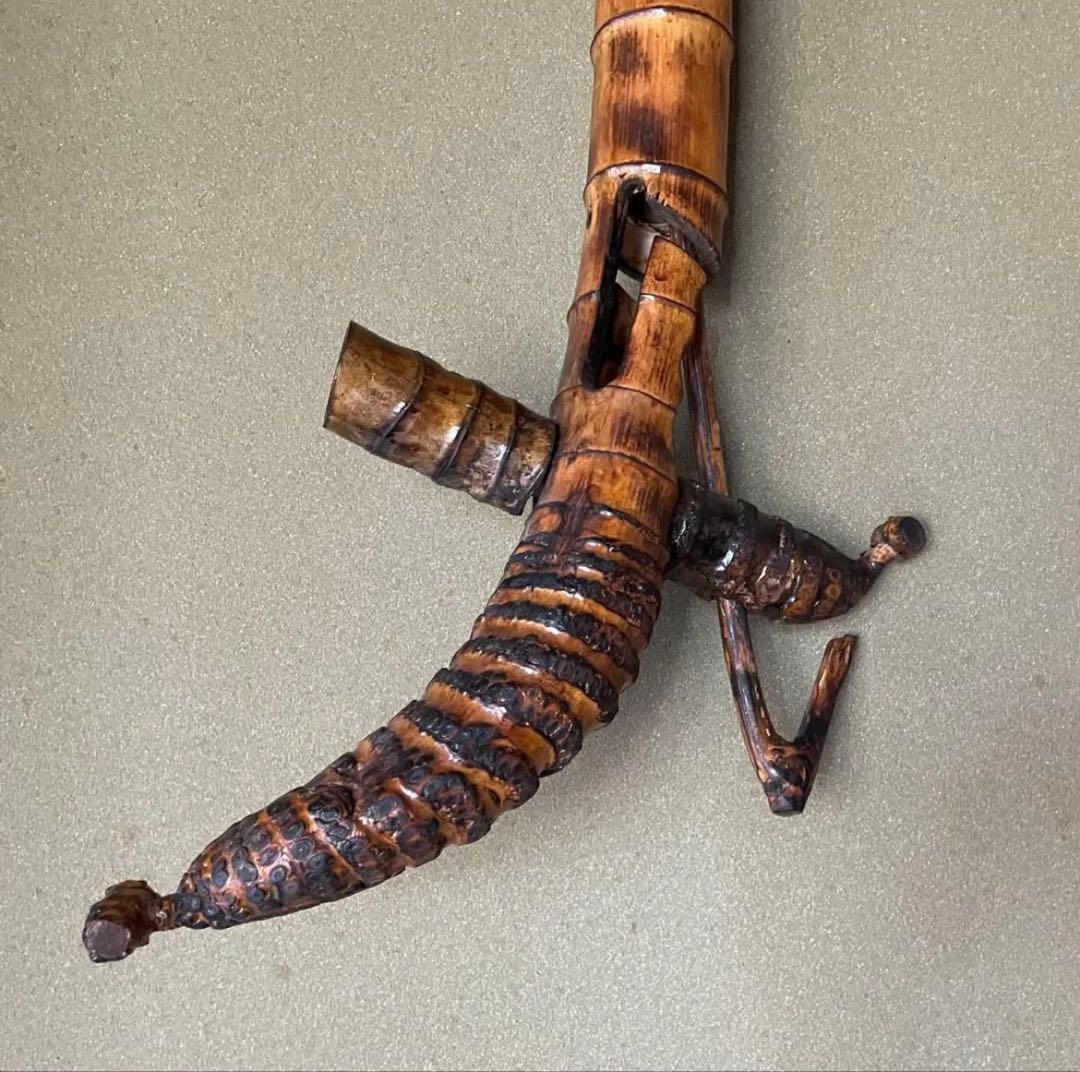 D*P様 囲炉裏自在鉤　竹製　古民具