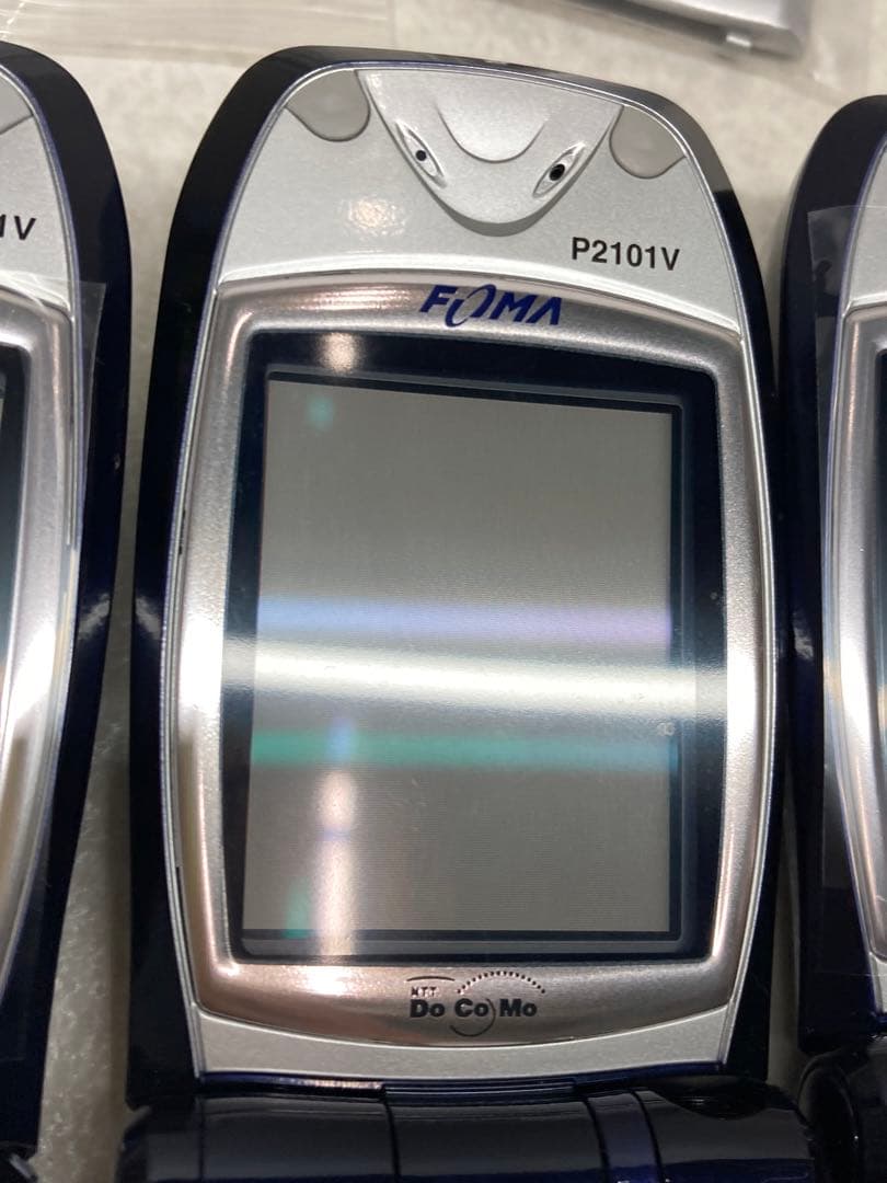 未使用に近い 希少 激レア DoCoMoドコモ初代FOMA P2101V 3台