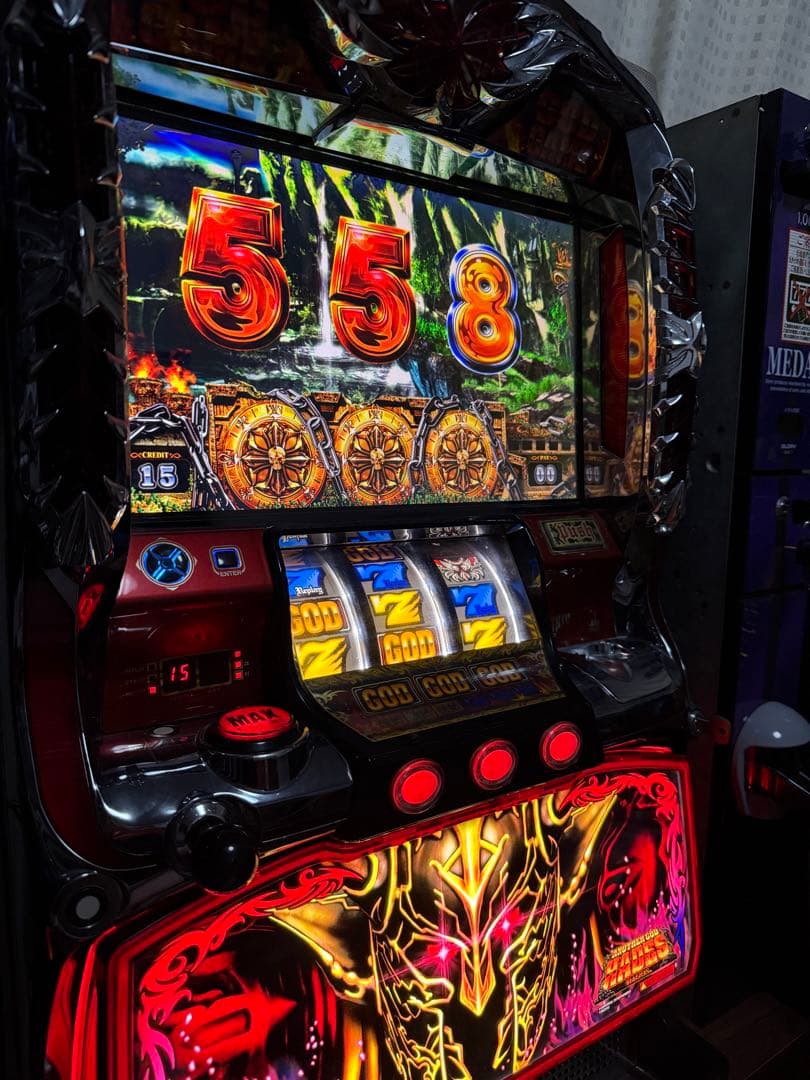 【レアパネル】【送料無料】ハーデス パチスロ 実機 ５号機 ダークネスパネル