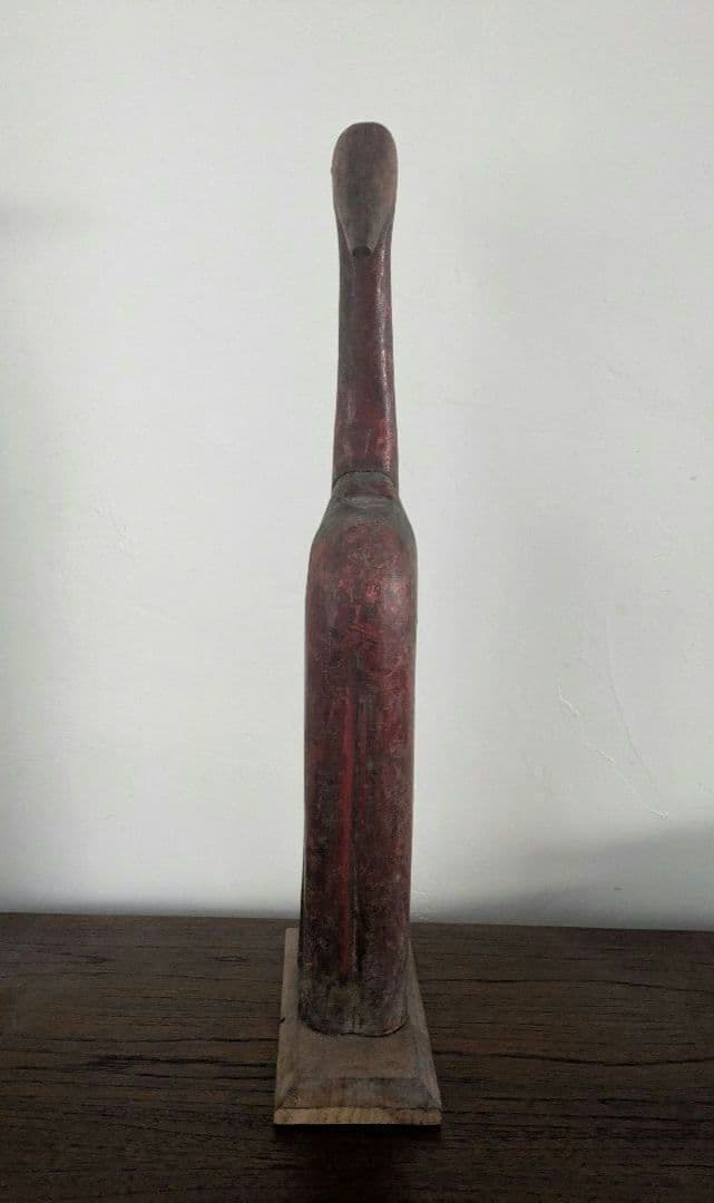 置物　アート　オブジェ　無垢　インド製　ヴィンテージ　アンティーク　木製