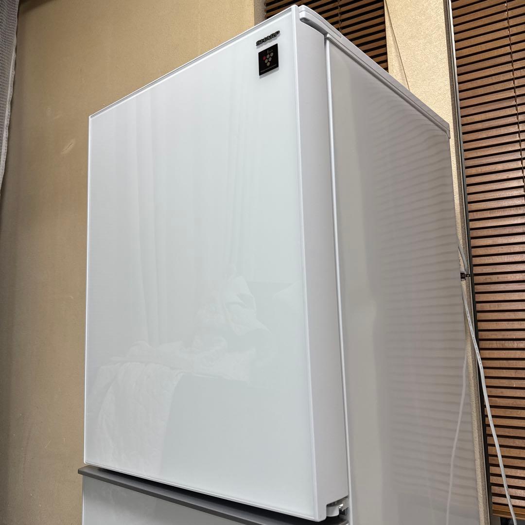 SHARP プラズマクラスター搭載冷蔵庫 137L ガラストップ つけかえドア