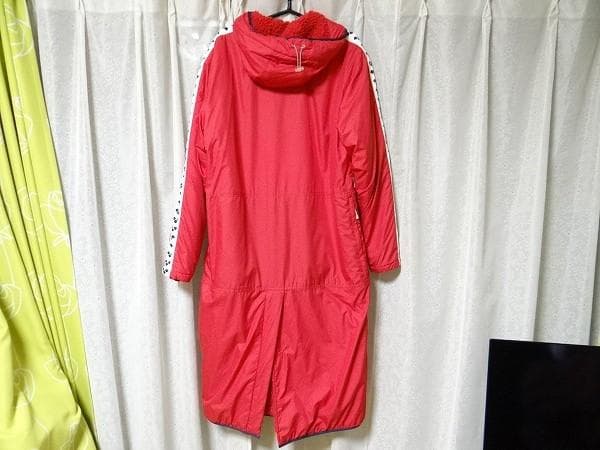 中古 デサント arena アリーナ 水泳 ベンチコート Mサイズ 赤色