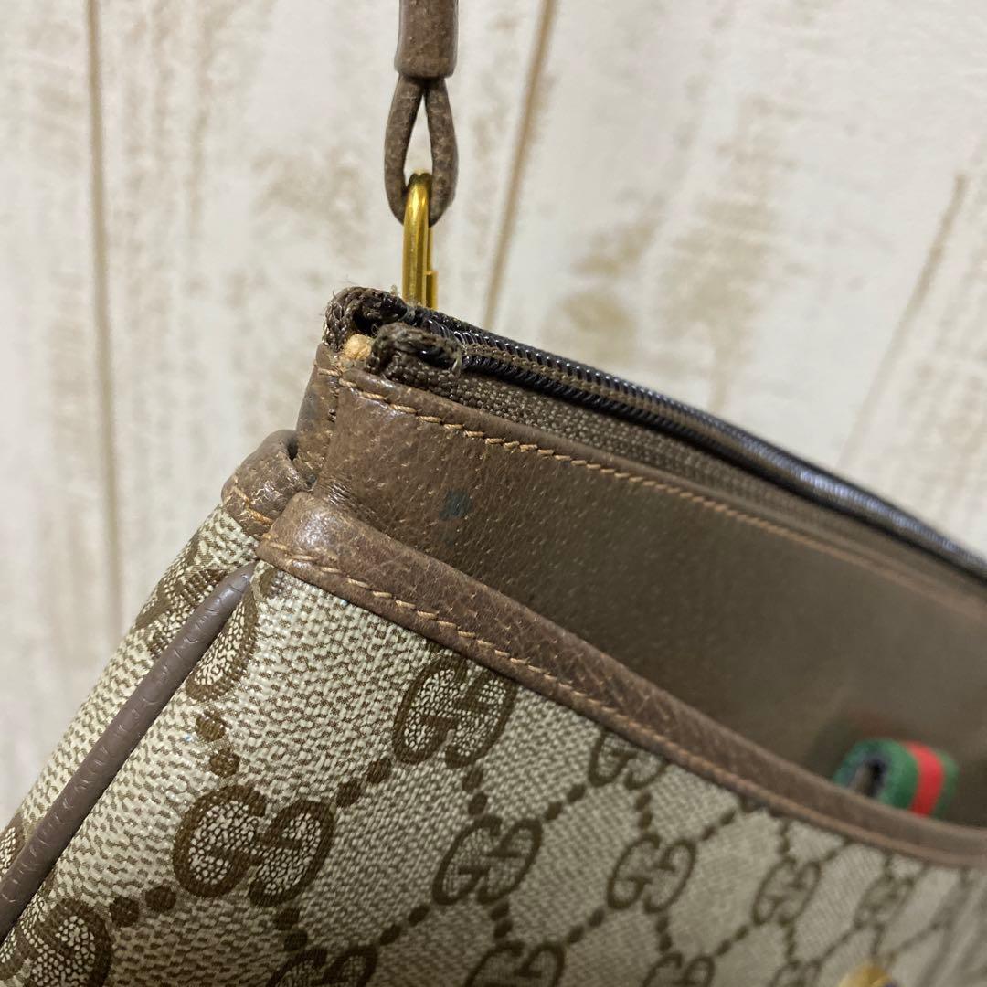 ミナミGUCCI シェリーライン ショルダーバッグ 内側難あり