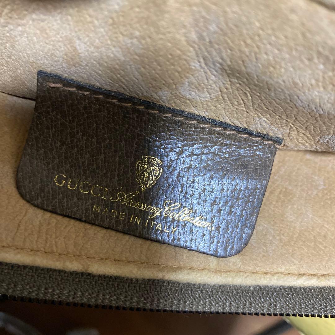 ミナミGUCCI シェリーライン ショルダーバッグ 内側難あり